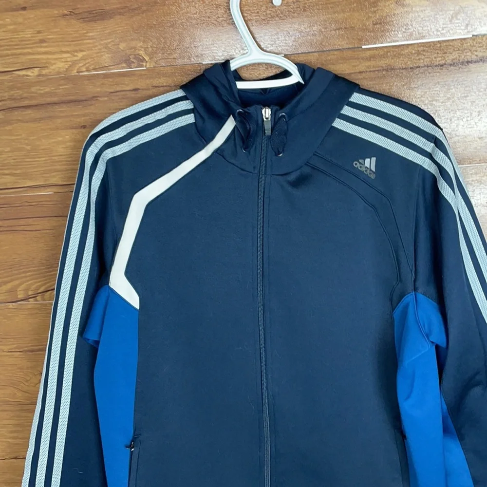Vintage Adidas 3-Stripes Men’s Full-Zip Track Jacket Medium
